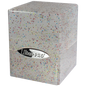 A Glitter Crystal Deck Box. Brand: Ultra PRO, Item: Glitter SATIN® Cube - Crystal