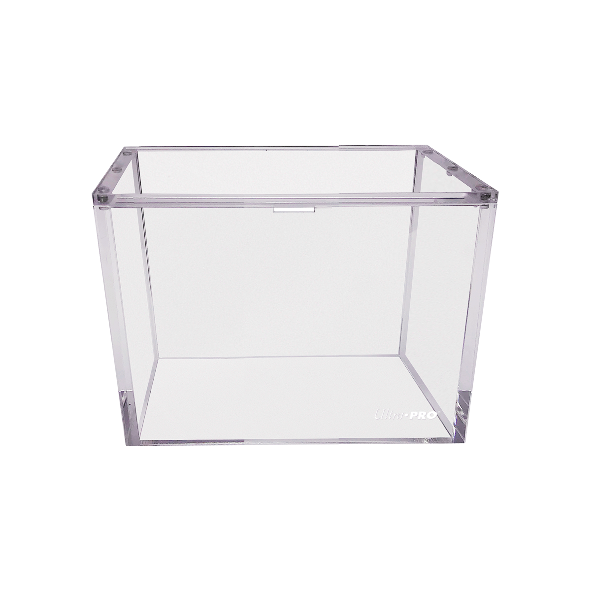 A clear acrylic display box for booster bundle packs. Brand: Ultra Pro.