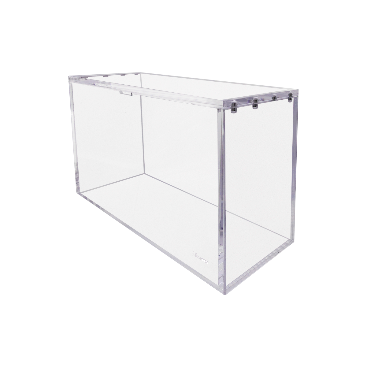 A clear acrylic display box for booster bundle packs. Brand: Ultra PRO.