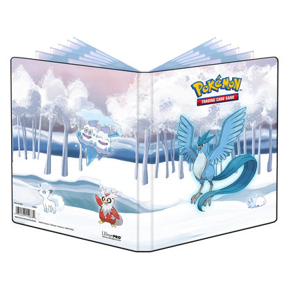 A Frosted Forest 4-Pocket Portfolio for Pokemon Trading Card Game. Brand: Ultra PRO, Item: Gallery Series Frosted Forest 4-Pocket Portfolio.