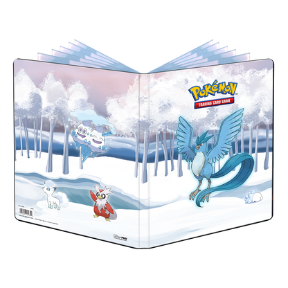 A Frosted Forest themed 9-Pocket Portfolio for Pokemon cards. Brand: Ultra PRO, Item: Gallery Series Frosted Forest 9-Pocket Portfolio.