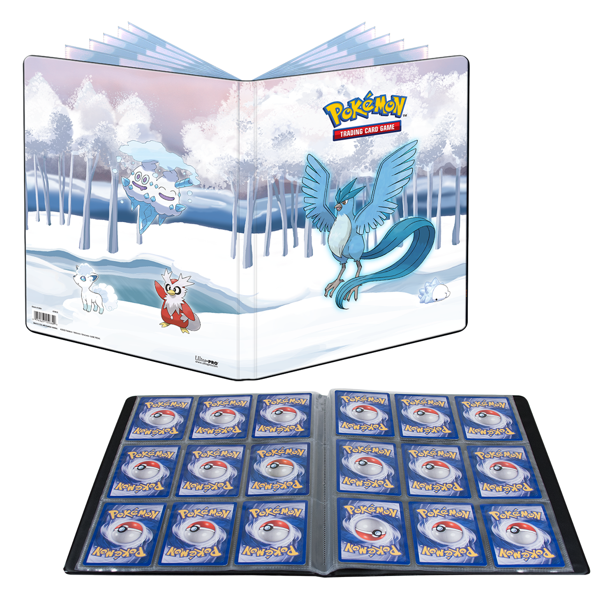 A Frosted Forest 9-Pocket Portfolio for Pokemon Trading Cards. Brand: Ultra Pro, Item: Gallery Series Frosted Forest 9-Pocket Portfolio.