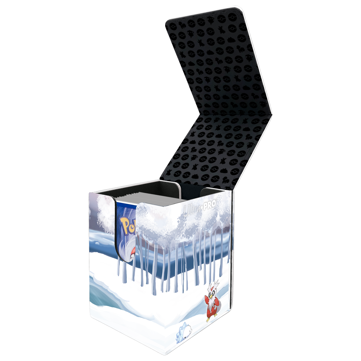 A Frosted Forest ALCOVE Flip Deck Box for Pokemon. Brand: Ultra PRO, Item: Gallery Series Frosted Forest ALCOVE Flip DECK BOX.