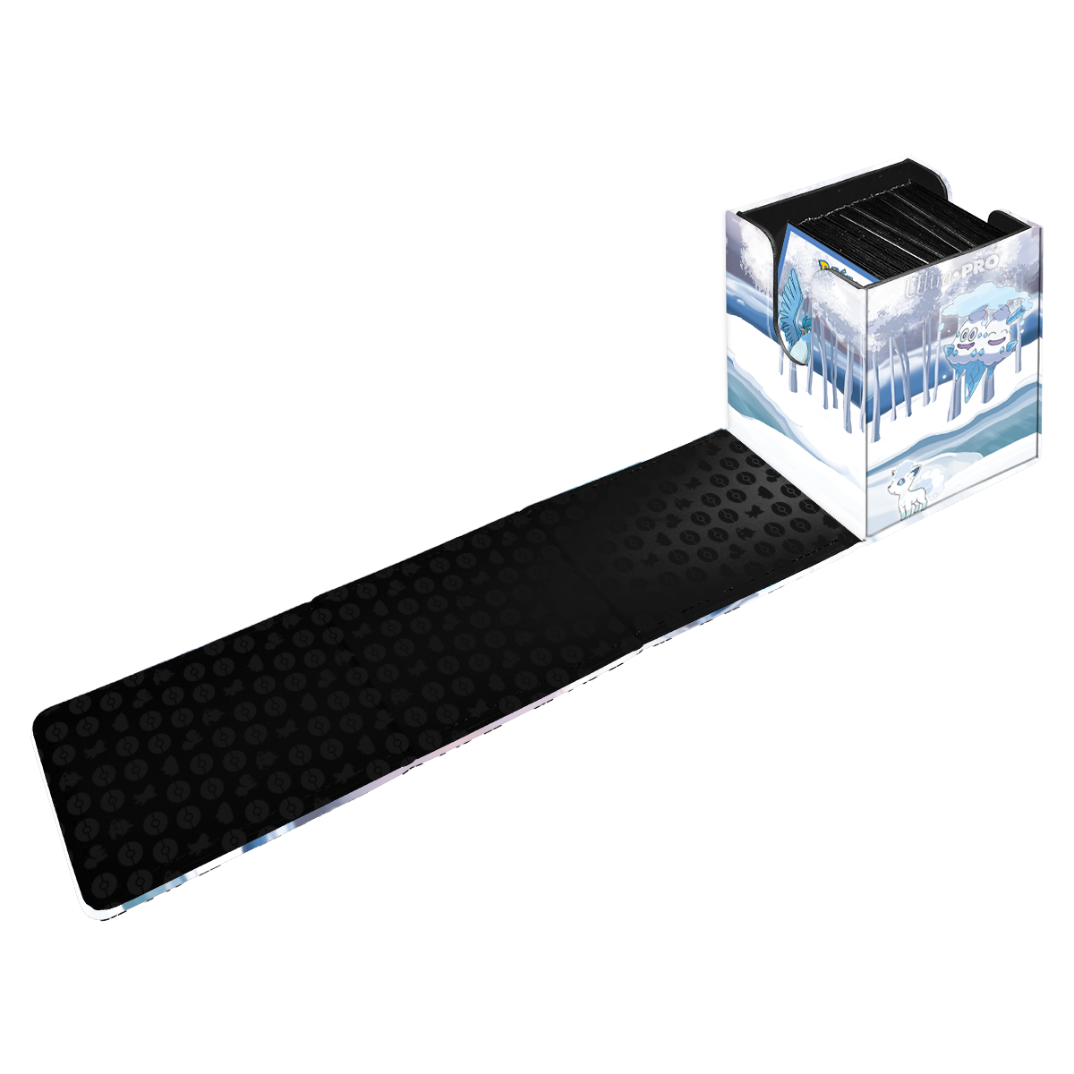 A Frosted Forest Gallery Series ALCOVE Flip Deck Box for Pokemon. Brand: Ultra PRO, Item: Gallery Series Frosted Forest ALCOVE Flip DECK BOX.
