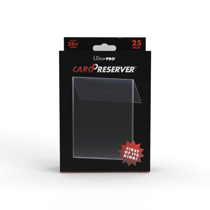 A black box of Ultra-Pro CardPreserver protective holders for up to 35pt cards, 25 pack.