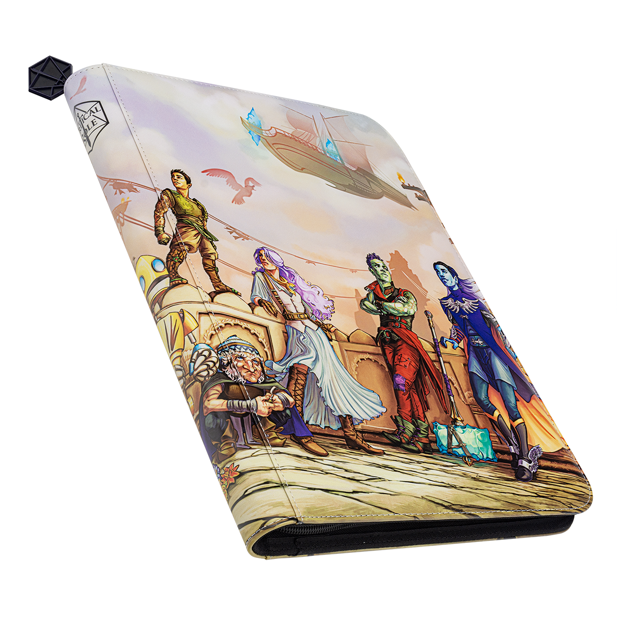 A Critical Role Bells Hells Team Lineup Printed Leatherette Book Folio. Brand: Critical Role, Item: Bells Hells Team Lineup Printed Leatherette Book Folio.