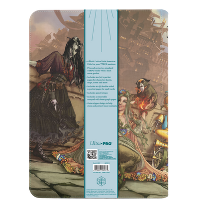 A Critical Role Bells Hells Team Lineup Printed Leatherette Book Folio. Brand: Ultra Pro, Item: Official Critical Role Premium Folio.