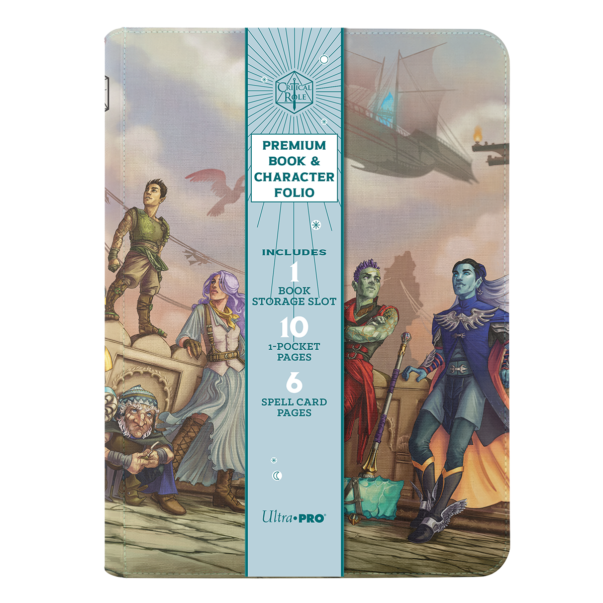 A Critical Role Bells Hells Team Lineup Printed Leatherette Book Folio by Ultra PRO.
