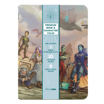 A Critical Role Bells Hells Team Lineup Printed Leatherette Book Folio by Ultra PRO.