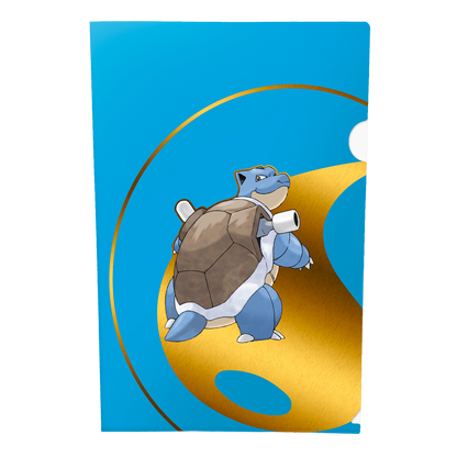 A blue and gold Blastoise Pokemon folio. Brand: Pokemon, Item: Charizard, Blastoise, Venusaur Tournament Folios for Pokemon