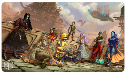 A colorful Critical Role The Bells Hells Standard Gaming Playmat. Brand: Ultra PRO, Item: Critical Role The Bells Hells Standard Gaming Playmat.