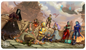 A colorful Critical Role The Bells Hells Standard Gaming Playmat. Brand: Ultra PRO, Item: Critical Role The Bells Hells Standard Gaming Playmat.