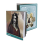 A teal and light blue Critical Role Bells Hells Laudna RPG Folio with character art. Brand: Ultra PRO, Item: Critical Role Bells Hells Laudna RPG Folio with Stickers.