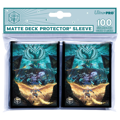 A Matte Deck Protector Sleeves. Brand: Ultra Pro, Item: Critical Role Bells Hells Vox Machina Art Standard DECK PROTECTOR® Sleeves (100ct)