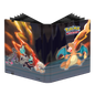 A black Gallery Series Scorching Summit 9-Pocket PRO-BINDER for Pokemon Trading Cards. Brand: Ultra PRO, Item: Gallery Series Scorching Summit 9-Pocket PRO-BINDER.