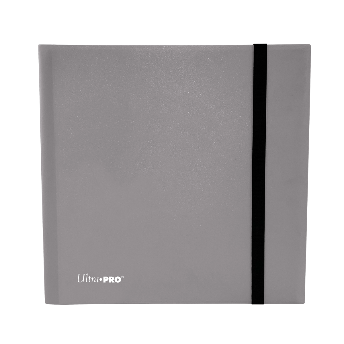 A Smoke Grey 12-Pocket PRO-BINDER. Brand: Ultra PRO, Item: ECLIPSE® 12-Pocket PRO-BINDER® - Smoke Grey