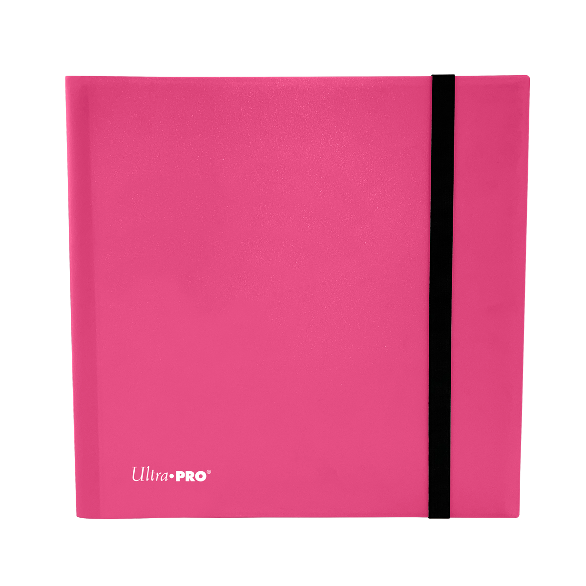 A Hot Pink 12-Pocket PRO-BINDER. Brand: Ultra PRO, Item: ECLIPSE® Hot Pink 12-Pocket PRO-BINDER®