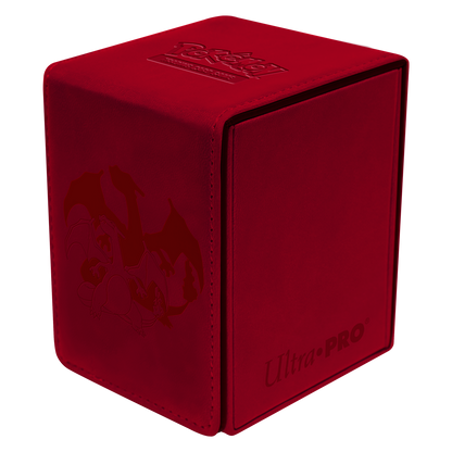 A red Elite Series Charizard Alcove Flip Deck Box for Pokemon. Brand: Ultra PRO, Item: Elite Series: Charizard ALCOVE® Flip DECK BOX® for Pokemon