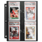 A Black Graded Slab Page for PSA Graded Slabs. Brand: Ultra PRO, Item: Black Graded Slab Page for PSA Graded Slabs
