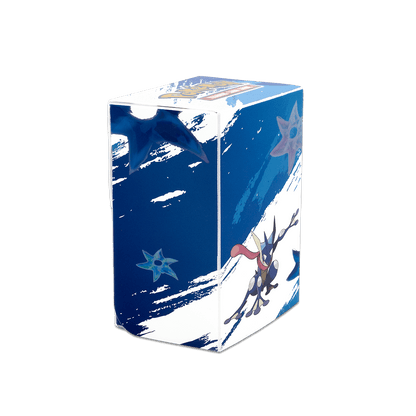 A blue and white Greninja Full-View DECK BOX® for Pokémon. Brand: Ultra PRO, Item: Greninja Full-View DECK BOX® for Pokémon