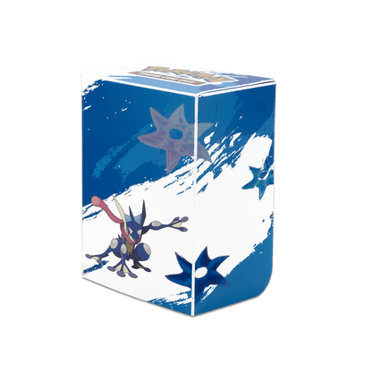 A blue and white Greninja Full-View DECK BOX for Pokemon. Brand: Ultra PRO, Item: Greninja Full-View DECK BOX for Pokemon.