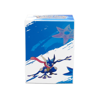 A blue and white Greninja Full-View DECK BOX® for Pokémon. Brand: Ultra PRO, Item: Greninja Full-View DECK BOX® for Pokémon.