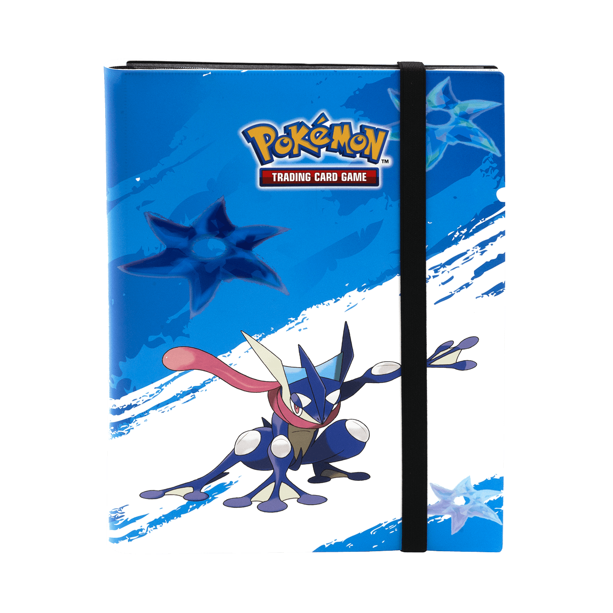 A blue Greninja 9-Pocket PRO-BINDER for Pokemon Trading Card Game. Brand: Pokemon, Item: Greninja 9-Pocket PRO-BINDER.