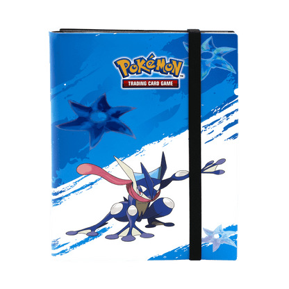 A blue Greninja 9-Pocket PRO-BINDER for Pokemon Trading Card Game. Brand: Pokemon, Item: Greninja 9-Pocket PRO-BINDER.