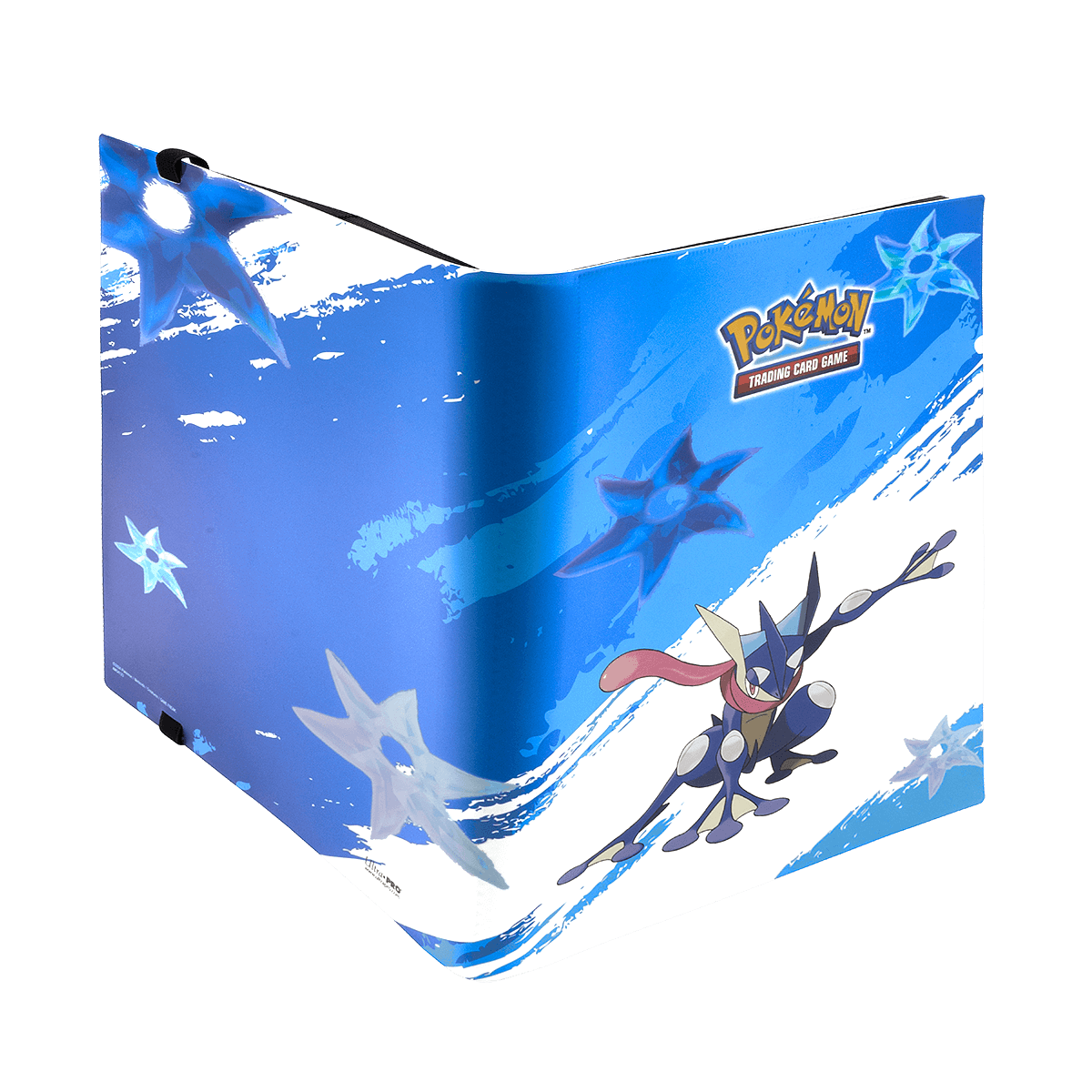 A blue Greninja 9-Pocket PRO-BINDER® for Pokémon Trading Card Game. Brand: Ultra PRO, Item: Greninja 9-Pocket PRO-BINDER® for Pokémon.