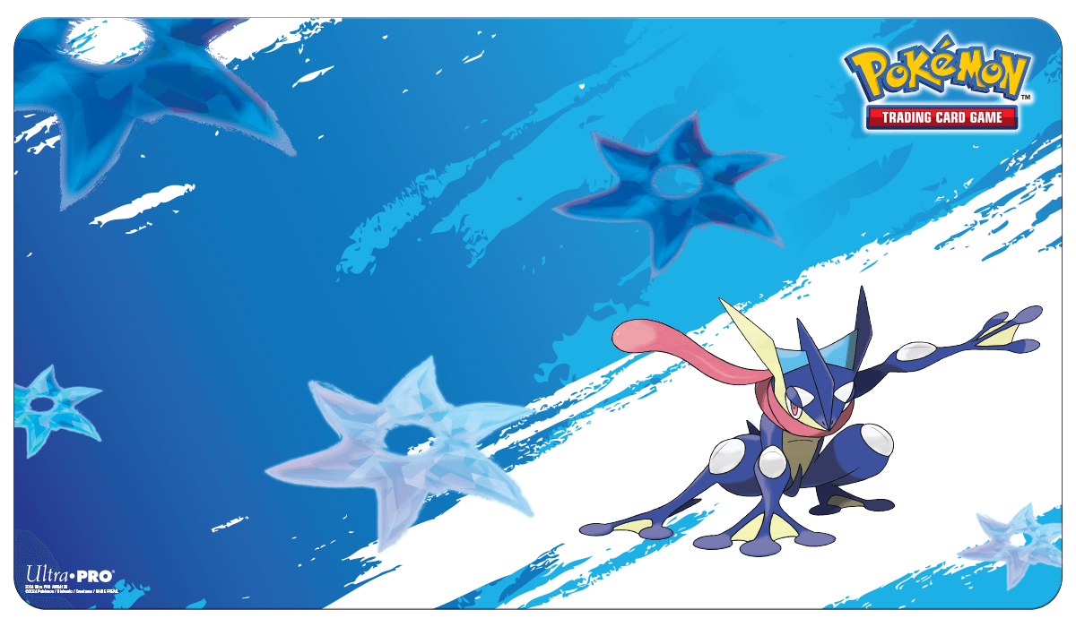 A blue Greninja Standard Gaming Playmat for Pokémon. Brand: Ultra PRO, Item: Greninja Standard Gaming Playmat for Pokémon.