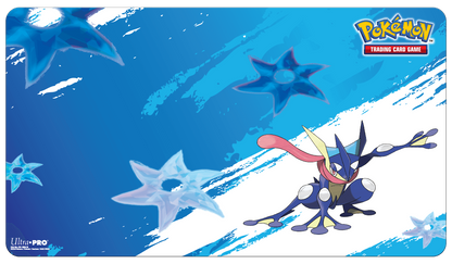 A blue Greninja Standard Gaming Playmat for Pokémon. Brand: Ultra PRO, Item: Greninja Standard Gaming Playmat for Pokémon.