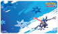 A blue Greninja Standard Gaming Playmat for Pokémon. Brand: Ultra PRO, Item: Greninja Standard Gaming Playmat for Pokémon.