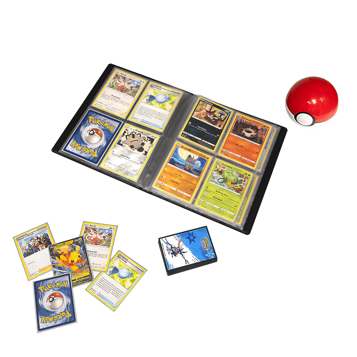 A black 4-Pocket Portfolio for Pokémon cards. Brand: Generic, Item: Greninja 4-Pocket Portfolio.