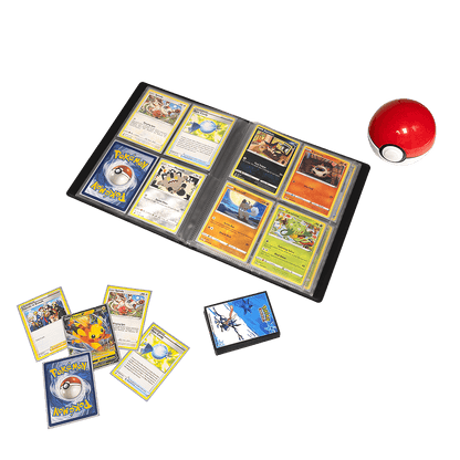 A black 4-Pocket Portfolio for Pokémon cards. Brand: Generic, Item: Greninja 4-Pocket Portfolio.