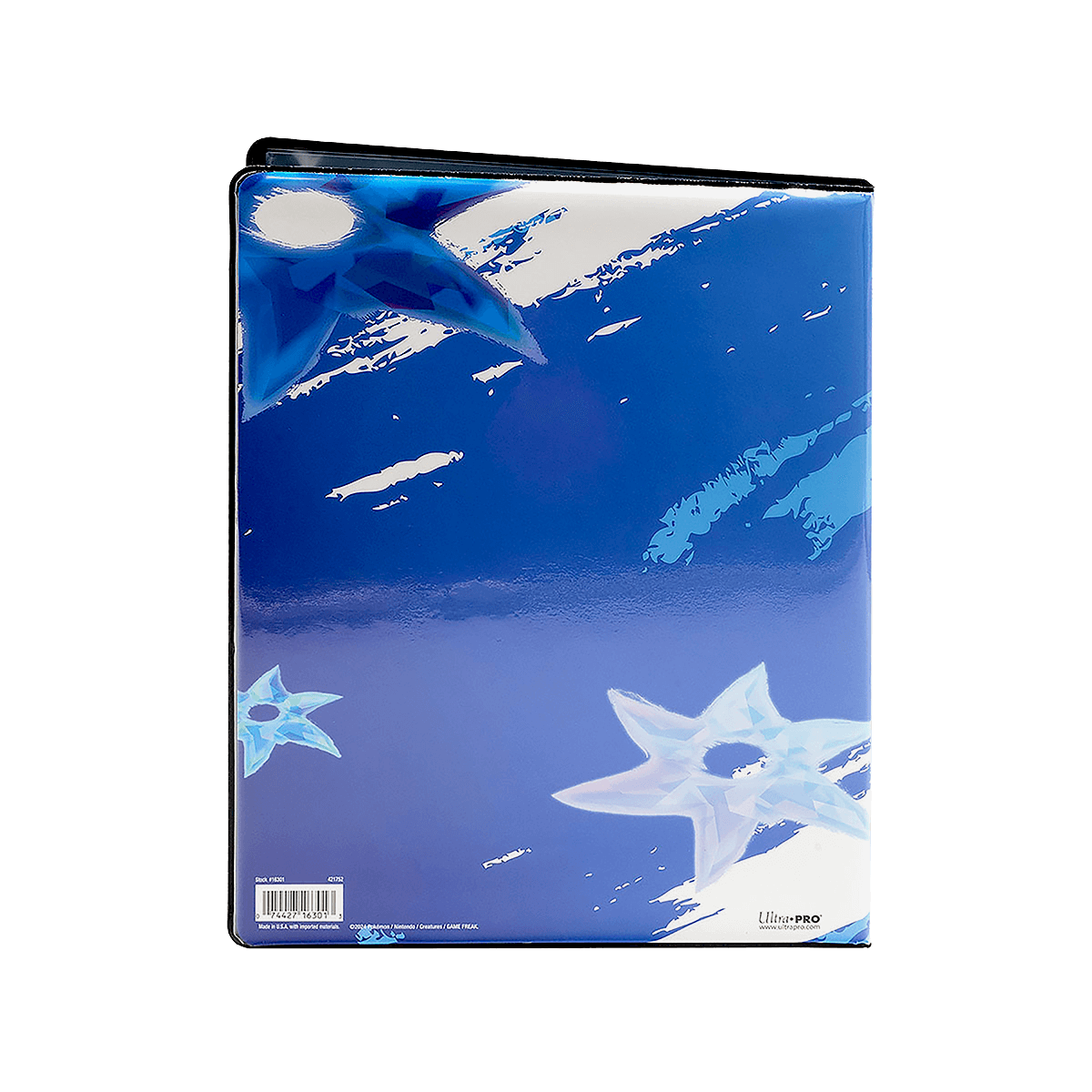 A blue Greninja 9-Pocket Portfolio for Pokemon. Brand: Ultra-Pro, Item: Greninja 9-Pocket Portfolio.