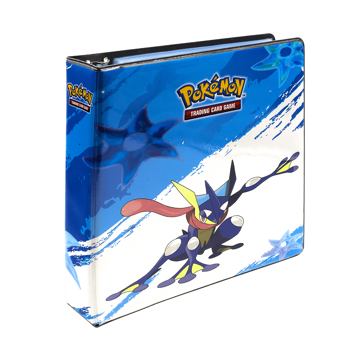 A blue Greninja 2” Album for Pokémon Trading Card Game. Brand: Pokemon, Item: Greninja 2” Album.
