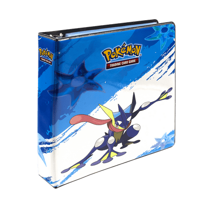 A blue Greninja 2” Album for Pokémon Trading Card Game. Brand: Pokemon, Item: Greninja 2” Album.