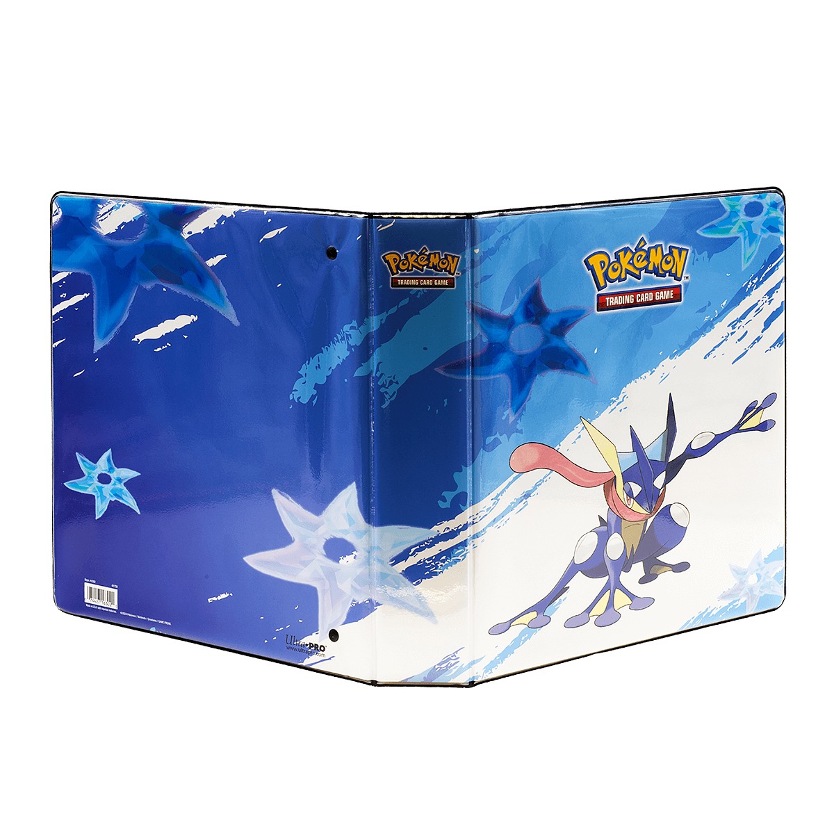 A blue Greninja 2" album for Pokemon Trading Card Game. Brand: Ultra Pro