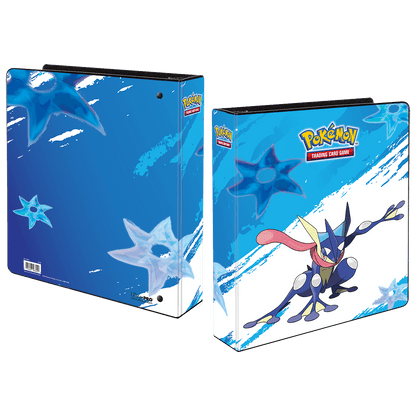 A blue Greninja 2" Album for Pokémon Trading Card Game. Brand: Ultra PRO.
