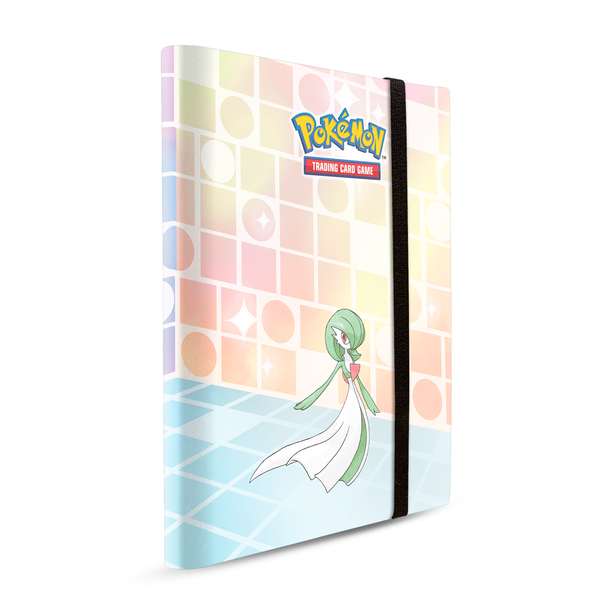 A colorful binder featuring Gardevoir from Pokémon. Brand: Ultra PRO, Item: Gallery Series: Trick Room 9-Pocket PRO-BINDER® for Pokémon