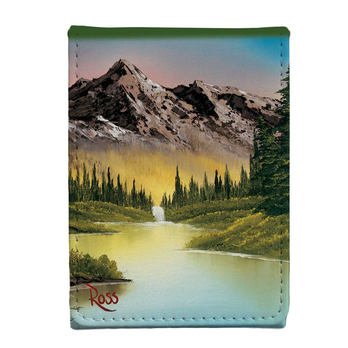 A Bob Ross Mountain Retreat ALCOVE Flip Deck Box. Brand: Ultra PRO, Item: Bob Ross Mountain Retreat ALCOVE Flip