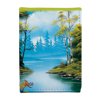 A Bob Ross Lakeside Path ALCOVE Flip Deck Box. Brand: Ultra PRO, Item: Bob Ross Lakeside Path ALCOVE Flip DECK BOX.