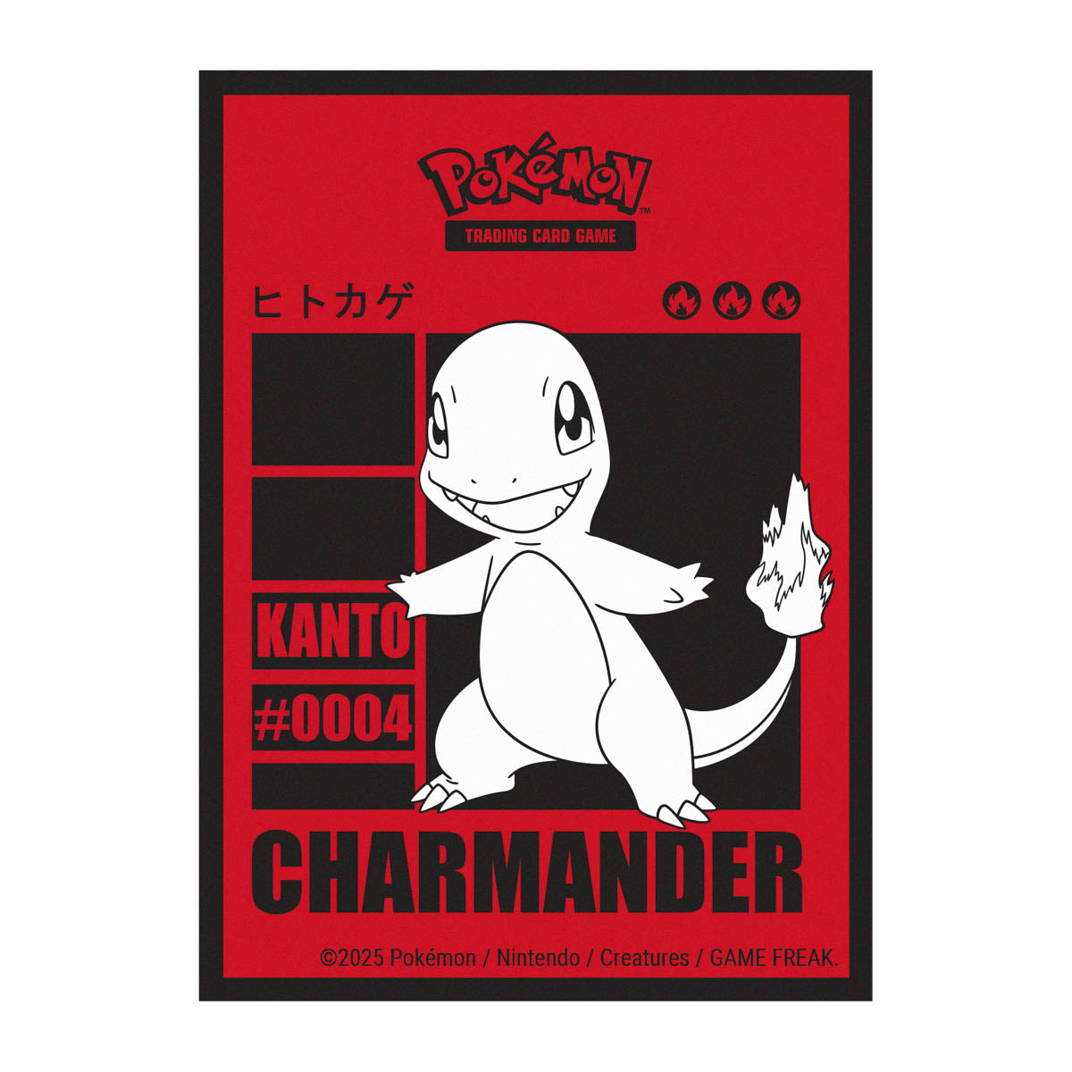 A red and black Charmander 65ct DECK PROTECTOR® Sleeves for Pokémon. Brand: Ultra PRO, Item: Charmander 65ct DECK PROTECTOR® Sleeves for Pokémon.