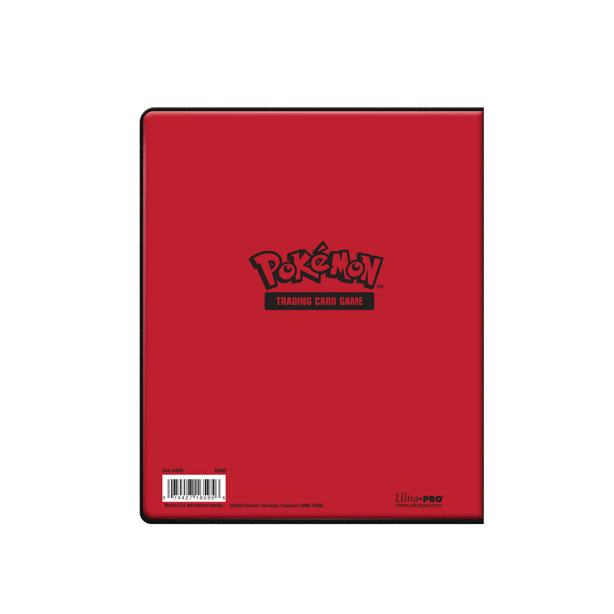 A red Charmander 4-Pocket Portfolio for Pokemon Trading Card Game. Brand: Ultra Pro.