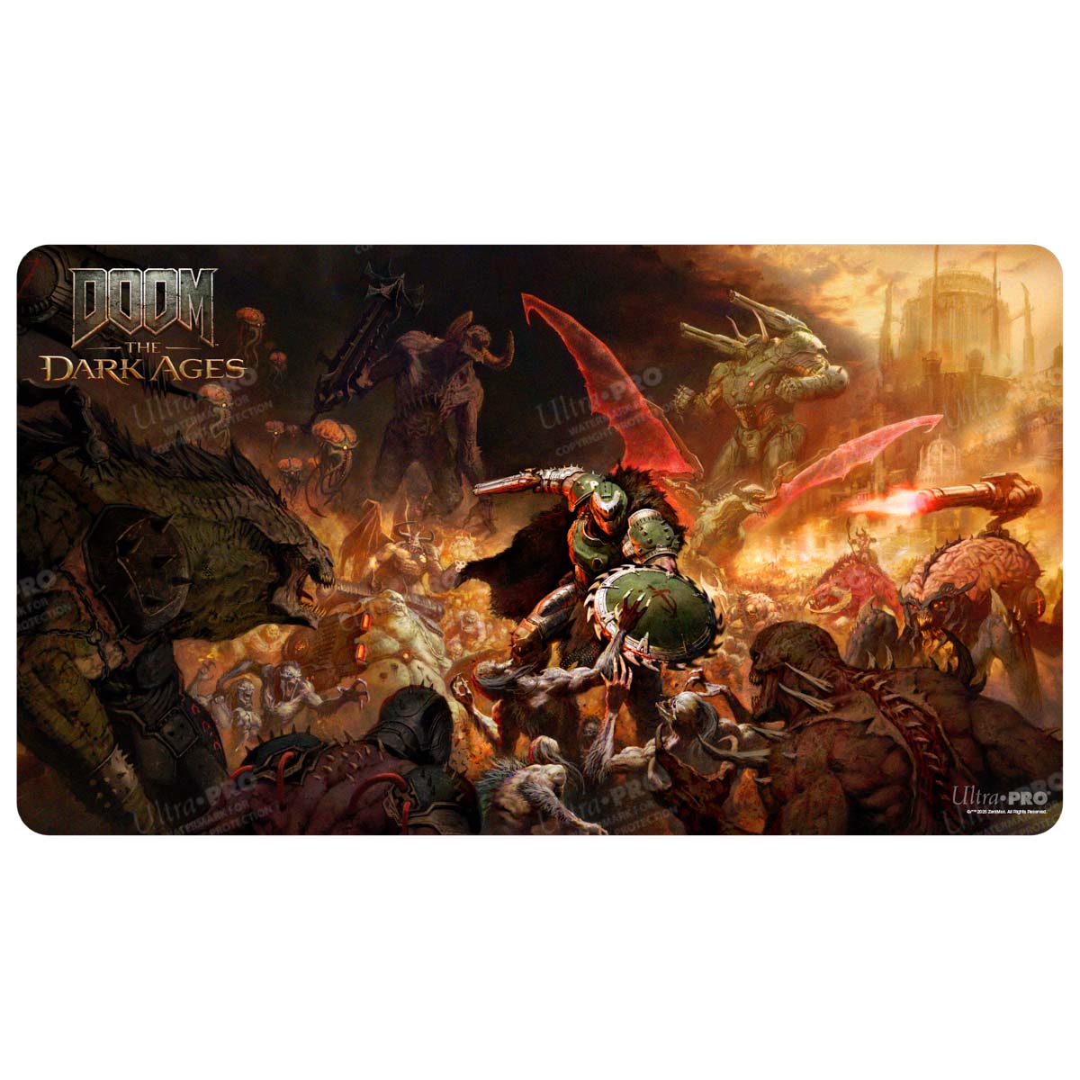 A DOOM: THE DARK AGES - ONSLAUGHT - Playmat. Brand: Ultra PRO, Item: DOOM: THE DARK AGES - ONSLAUGHT - Playmat.