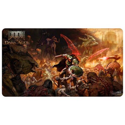 A DOOM: THE DARK AGES - ONSLAUGHT - Playmat. Brand: Ultra PRO, Item: DOOM: THE DARK AGES - ONSLAUGHT - Playmat.