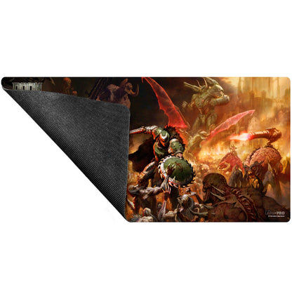 A DOOM: The Dark Ages - Onslaught Extended Playmat. Brand: Ultra-Pro, Item: DOOM: THE DARK AGES - ONSLAUGHT - Extended Playmat.