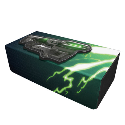 A green and black DOOM ETERNAL BFG Dropship Storage Box. Brand: nan, Item: DOOM ETERNAL BFG Dropship Storage Box.
