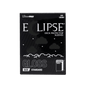 A black Eclipse Gloss Standard Deck Protector Sleeves. Brand: Ultra PRO, Item: Jet Black - 105ct.