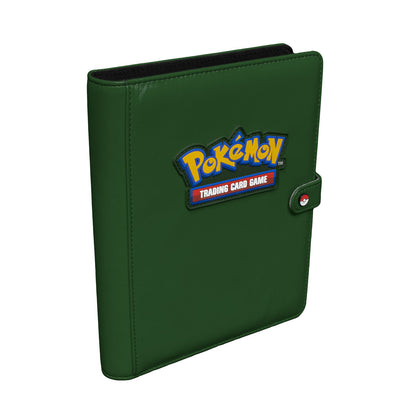 A Green 4-Pocket Premium Snap Binder for the Pokémon Trading Card Game. Brand: Pokemon, Item: Green 4-Pocket Premium Snap Binder for the Pokémon Trading Card Game